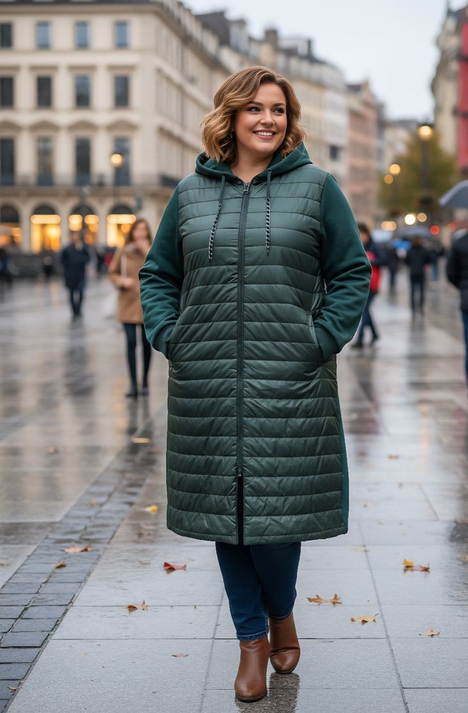 tesettür şişme ceket - Görsel 2