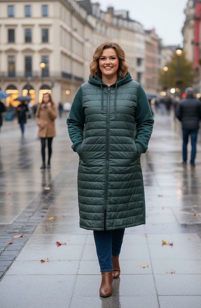 tesettür şişme ceket - Görsel 3