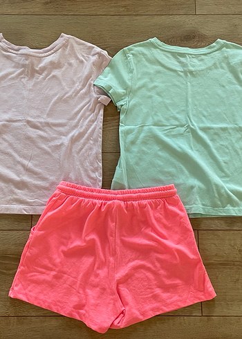 Çocuk 3lü Tişört-Şort - Görsel 2