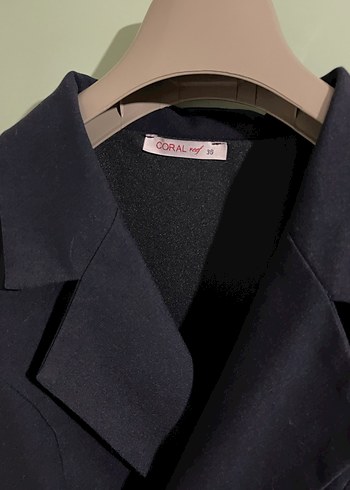 Kadın Lacivert Uzun Tulum, Kolsuz, Düğmeli - Görsel 7