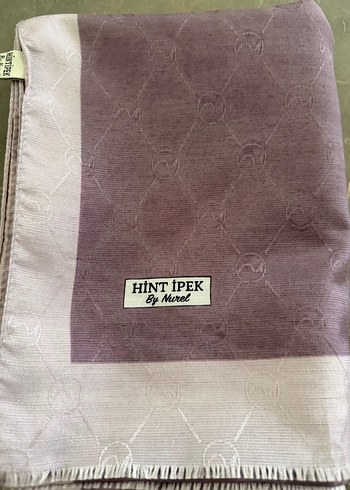 Bej Gri Pilili Kadın Şal HINTAPEK - Görsel 3