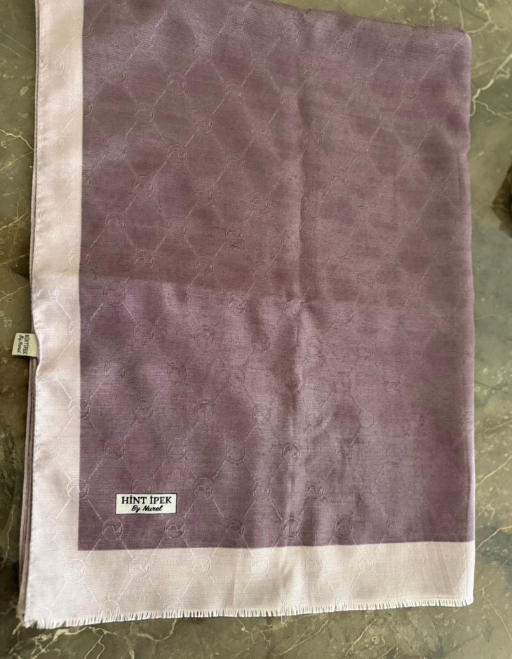 Bej Gri Pilili Kadın Şal HINTAPEK - Görsel 2