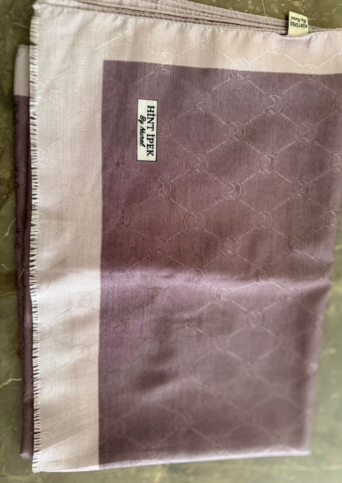 Bej Gri Pilili Kadın Şal HINTAPEK - Görsel 4