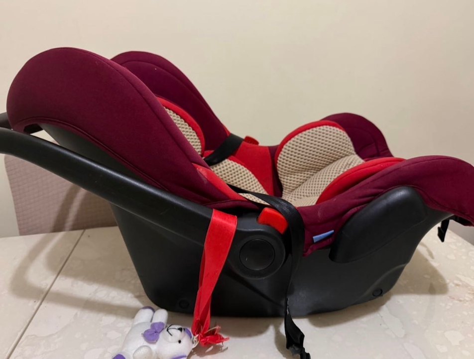 Bordo Bebek Oto Koltuğu - Görsel 3