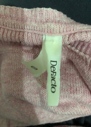 Defacto Pembe Kadın Yün Triko Kazak