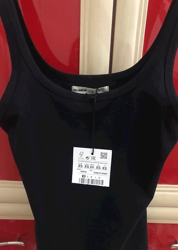 Pull and Bear Siyah Spor Kadın Mini Elbise