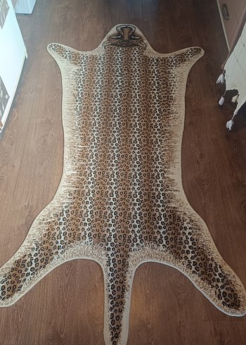 Kahverengi Leopar Desenli Halı - Görsel 4