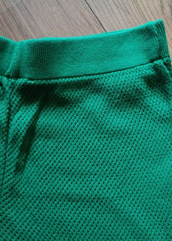 Örgü Yeşil İspanyol paça Kadın Pantolon - Görsel 6