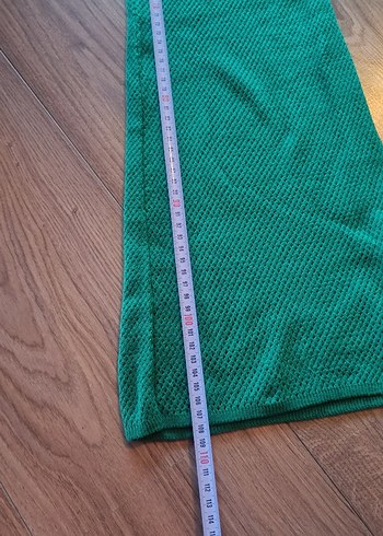 Örgü Yeşil İspanyol paça Kadın Pantolon - Görsel 3