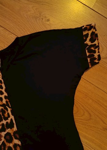 Kahverengi Kürklü Bohem Kadın penye tunik - Görsel 4