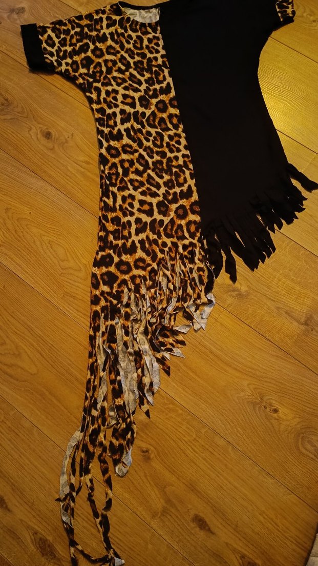 Kahverengi Kürklü Bohem Kadın penye tunik - Görsel 2