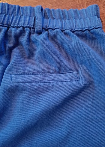 Kadın Lacivert Midi Denim Kumaş Pantolon - Görsel 9