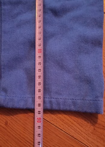 Kadın Lacivert Midi Denim Kumaş Pantolon - Görsel 8