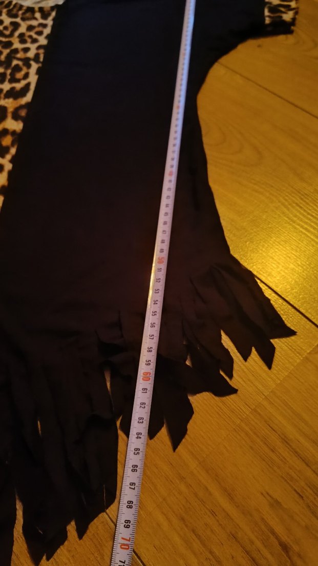 Uzun Kollu Siyah Gotik Kadın Elbise - Görsel 3