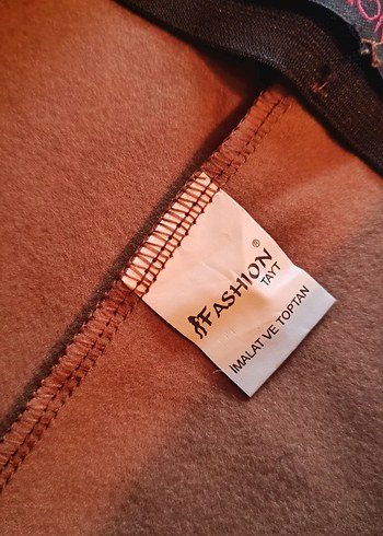 Kadın Parlak Kahverengi Deri Fermuarlı Tayt - Görsel 7