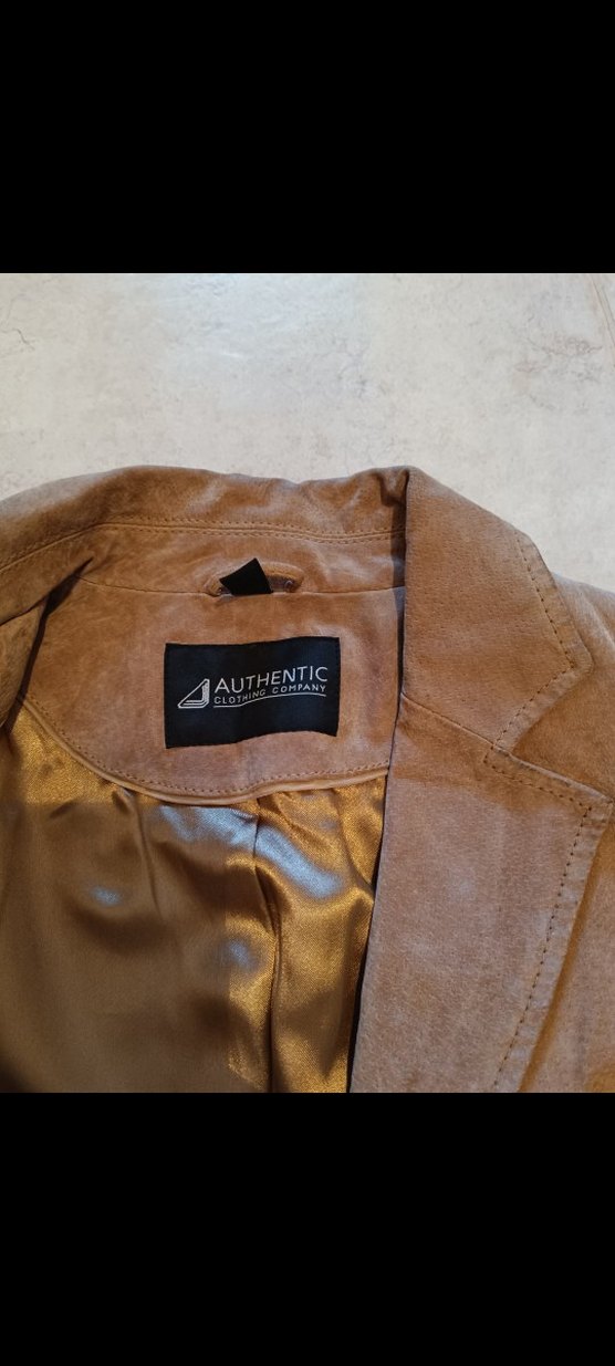 Düğmeli Kahverengi  Camel renk Süet Kadın Ceket - Görsel 5