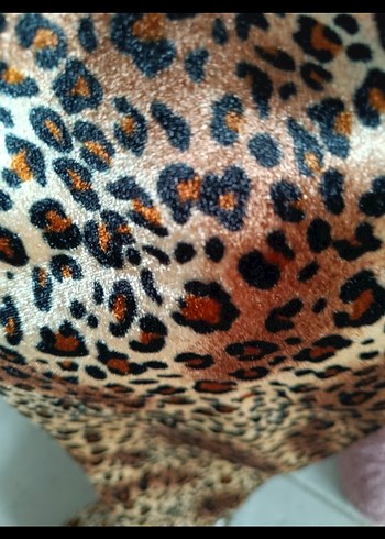 Leopar Desenli Süet Dizüstü Kadın Çizme - Görsel 5