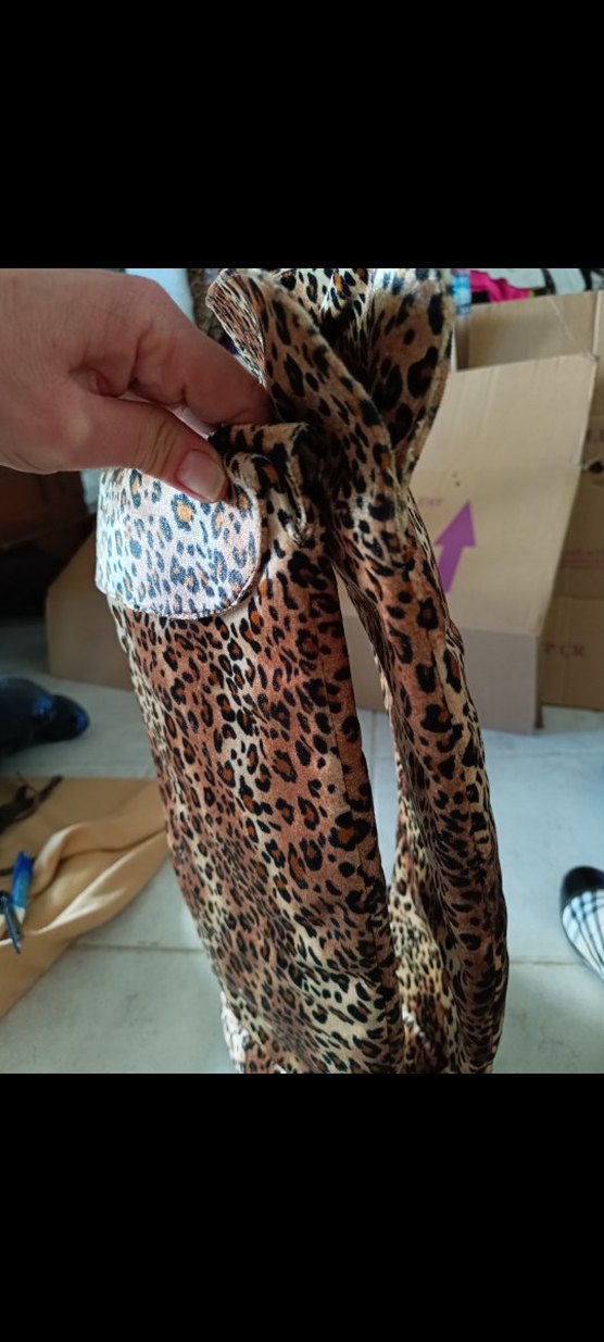 Leopar Desenli Süet Dizüstü Kadın Çizme - Görsel 4