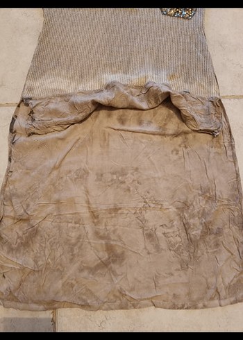 Bej Uzun Kollu triko keten Tunik - Görsel 7