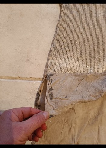 Bej Uzun Kollu triko keten Tunik - Görsel 6