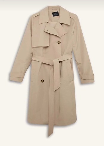 Ekru Midi Kadın Trençkot Su itici - Görsel 5