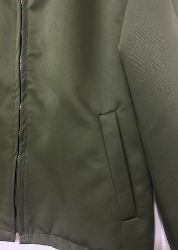Yeşil Fermuarlı Kadın Ceket - Görsel 3