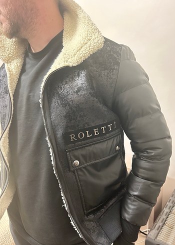 Siyah Deri Kürklü Erkek Mont - Görsel 2