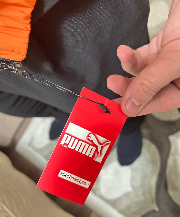 Turuncu Parlak Fermuarlı Erkek Kayak Ceketi - Görsel 4