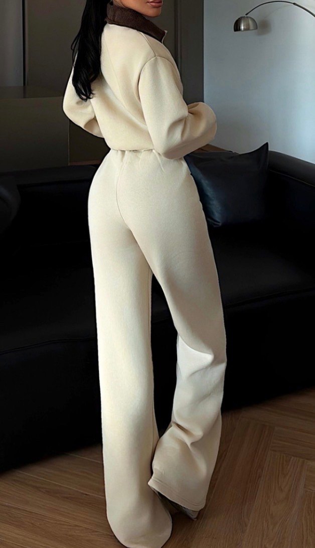 Krem Kışlık Tulum - Görsel 2