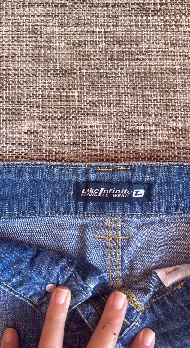 Düğmeli Mavi Denim Mini Etek - Görsel 2