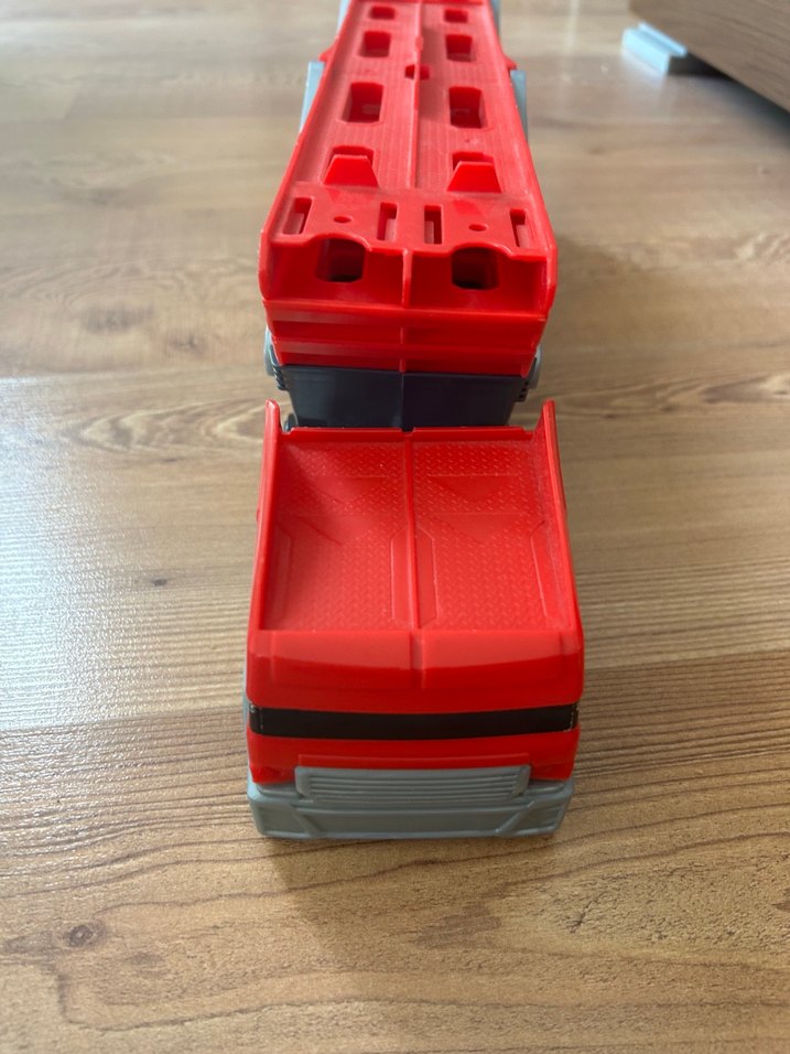 Hot Wheels Kırmızı-Gri Oyuncak araba taşıyıcı - Görsel 3