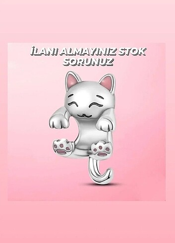 Pandora Kedi Sarılan Charm
