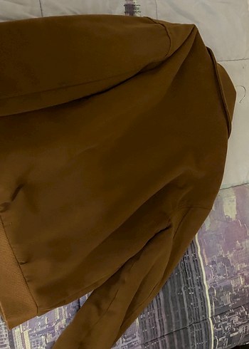 Zara Düğmeli Kahverengi Street Wear Erkek Ceket