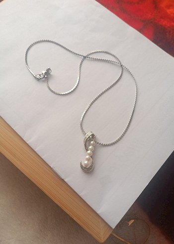 İnci Detaylı Zincir Kolye - Görsel 2