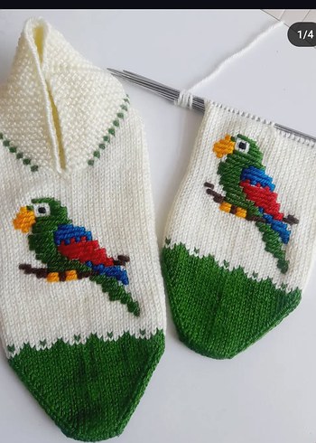 Renkli Nakışlı Erkek Çorapları - Görsel 3