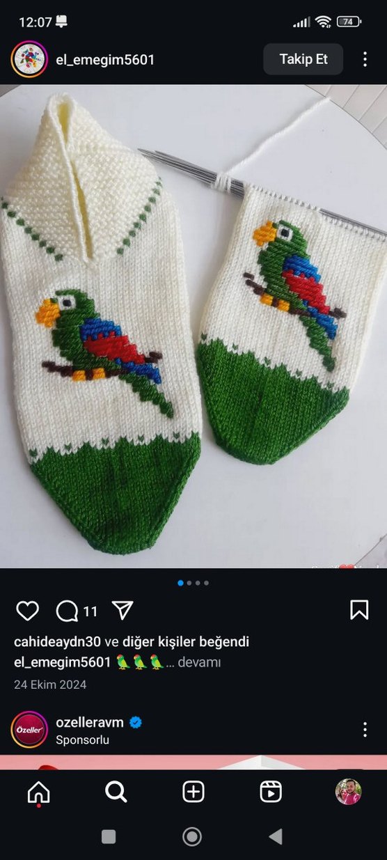 Renkli Nakışlı Erkek Çorapları - Görsel 2