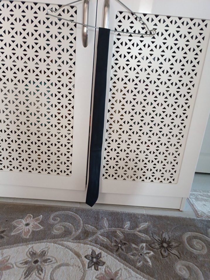 Siyah Düz Erkek Kravat - Görsel 3