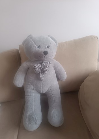 Gri Peluş Ayı Oyuncak - Görsel 2