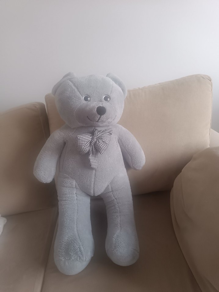 Gri Peluş Ayı Oyuncak - Görsel 2