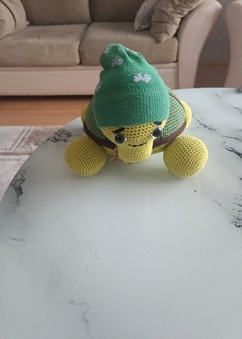 Renkli Örgü Kaplumbağa Peluş Oyuncak - Görsel 5