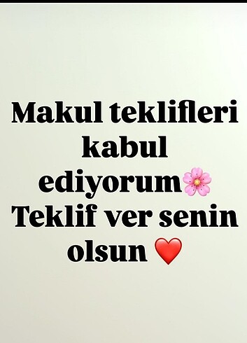 Makul teklifleri kabul ediyorum