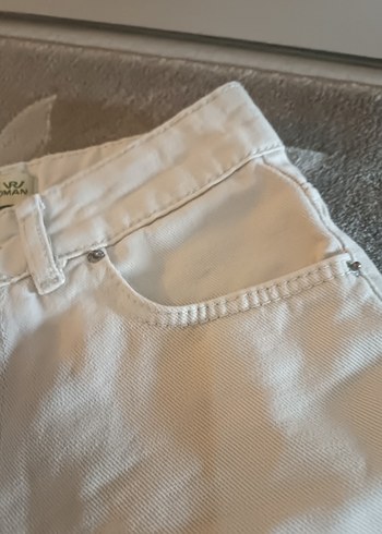 28 Beden Bej Mini Kadın Şort Pamuklu Rahat Kesim