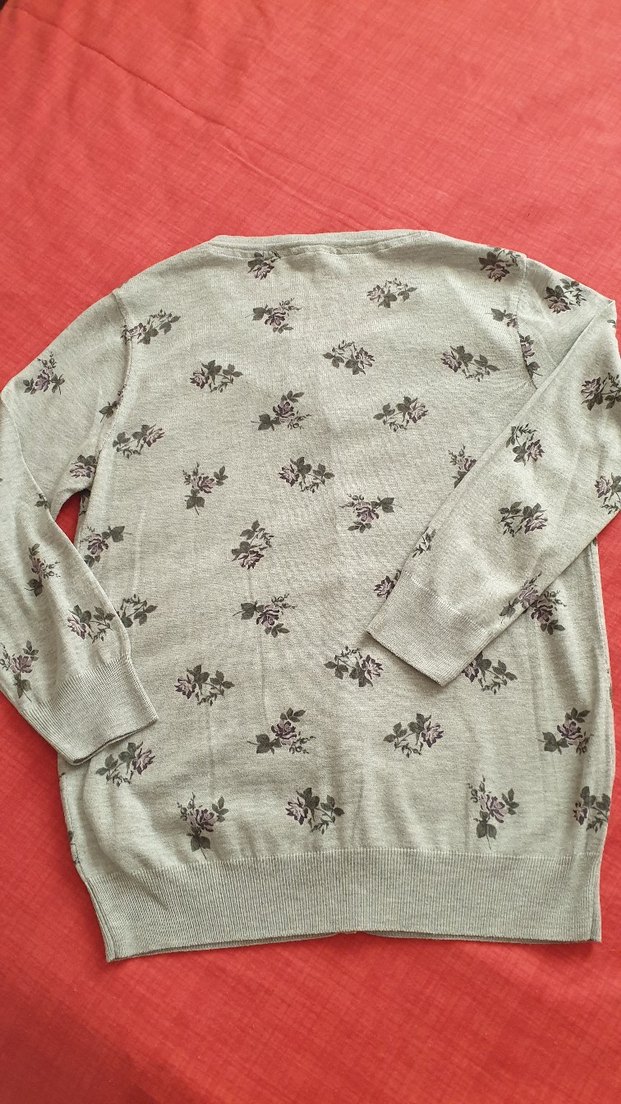 LCW Gri Düğmeli Kadın Hırka - Görsel 2