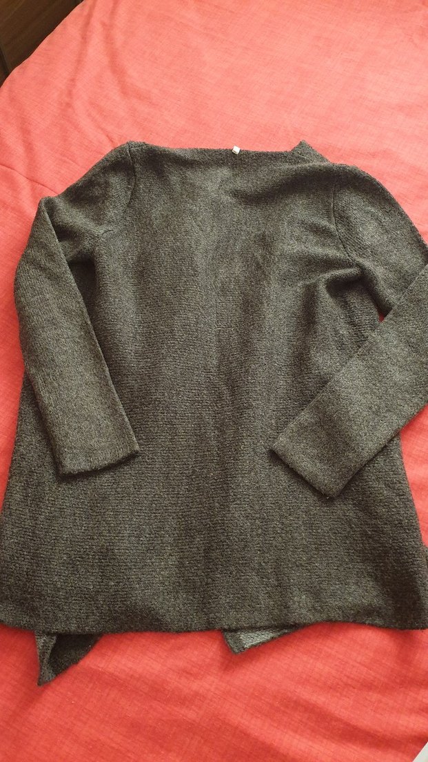 Gri kadın hırka - Görsel 2