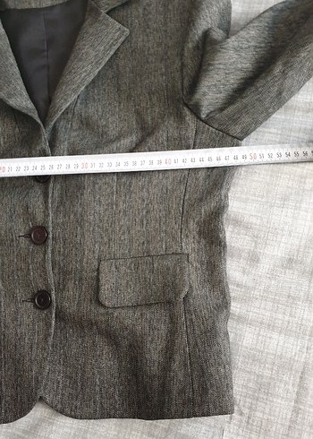 Gri Kadın Kumaş Ofis Takım - Görsel 3