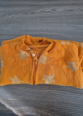 Uzun Kollu Fermuarlı Bebek Tulum - Görsel 2