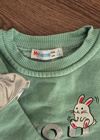 Yeşil Kız Bebek Takımı Uzun Kollu - Görsel 2