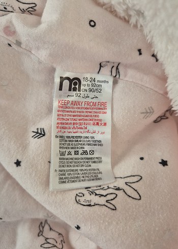 Mothercare marka. 18 -24 ay Bebek Tulumu - Görsel 4