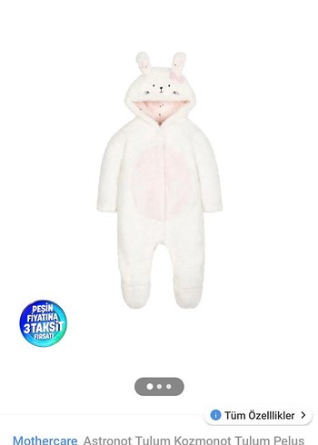 Mothercare marka. 18 -24 ay Bebek Tulumu - Görsel 5