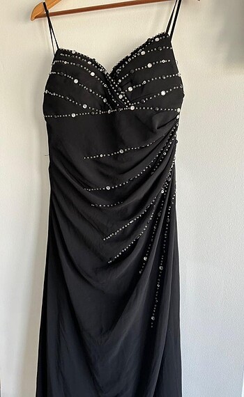 36 Beden siyah Renk Abiye elbise
